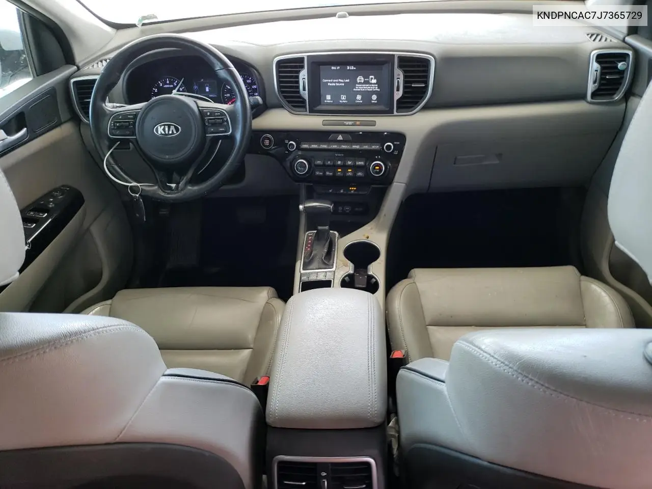 KNDPNCAC7J7365729 2018 Kia Sportage Ex