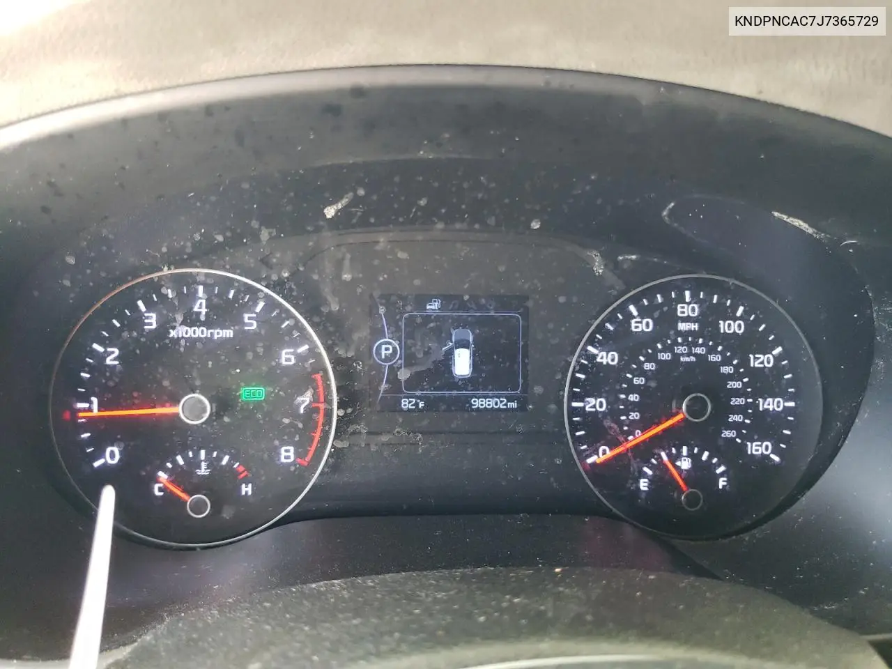 KNDPNCAC7J7365729 2018 Kia Sportage Ex