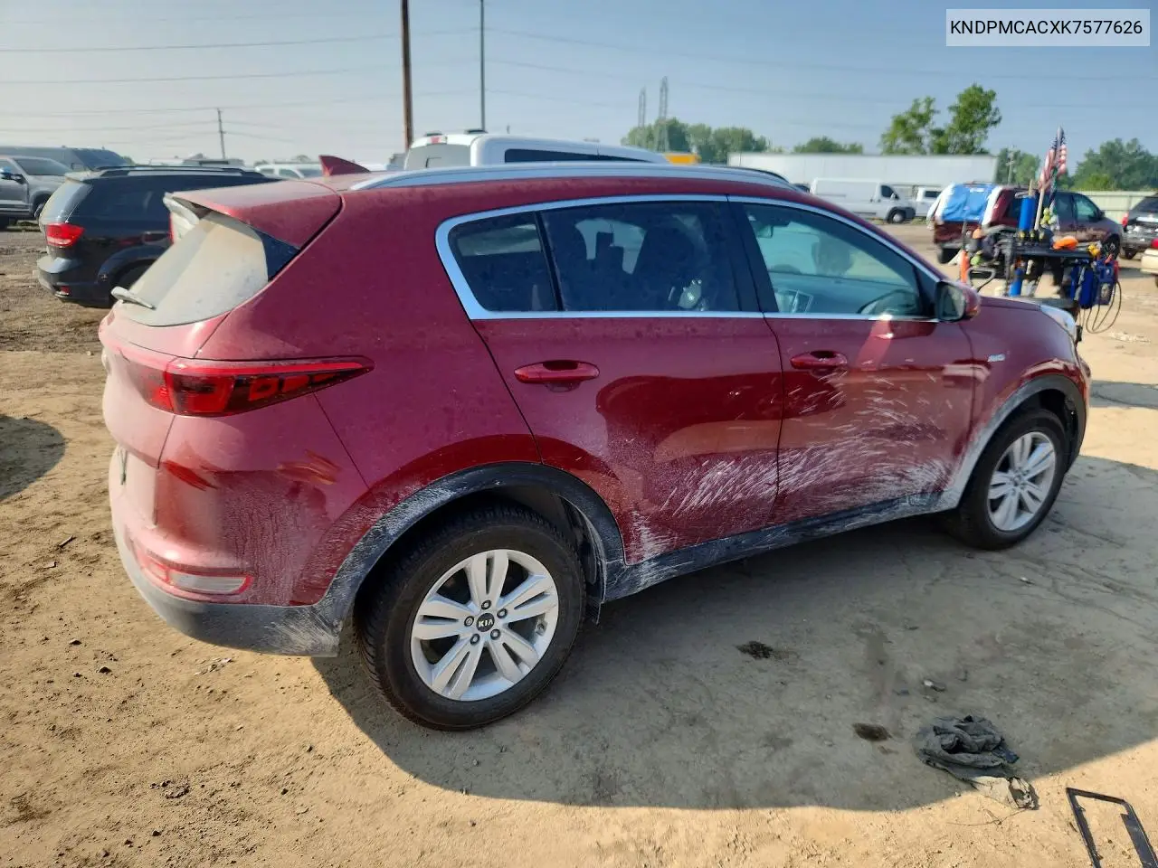 2019 Kia Sportage Lx VIN: KNDPMCACXK7577626 Lot: 61320866
