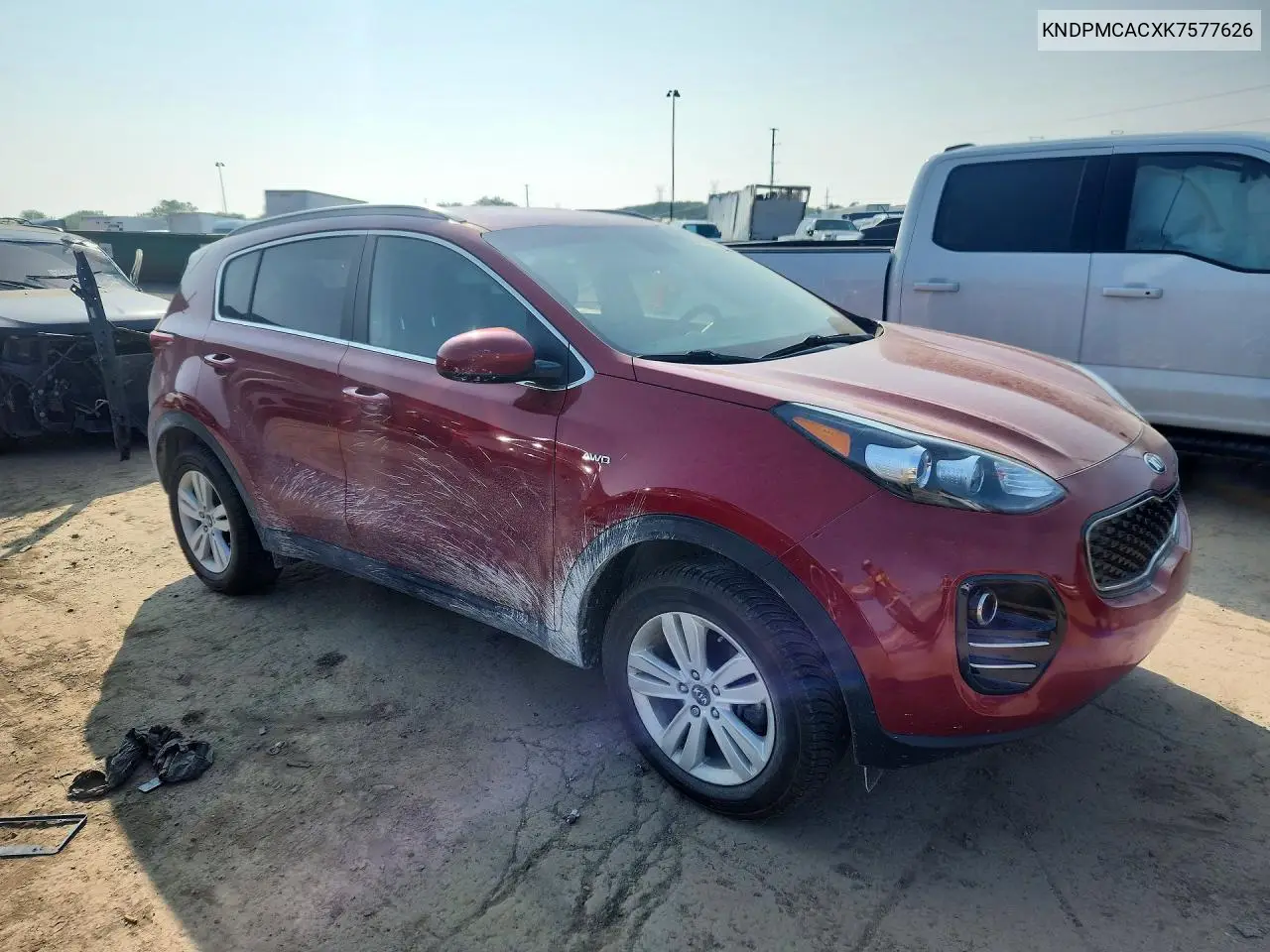 2019 Kia Sportage Lx VIN: KNDPMCACXK7577626 Lot: 61320866