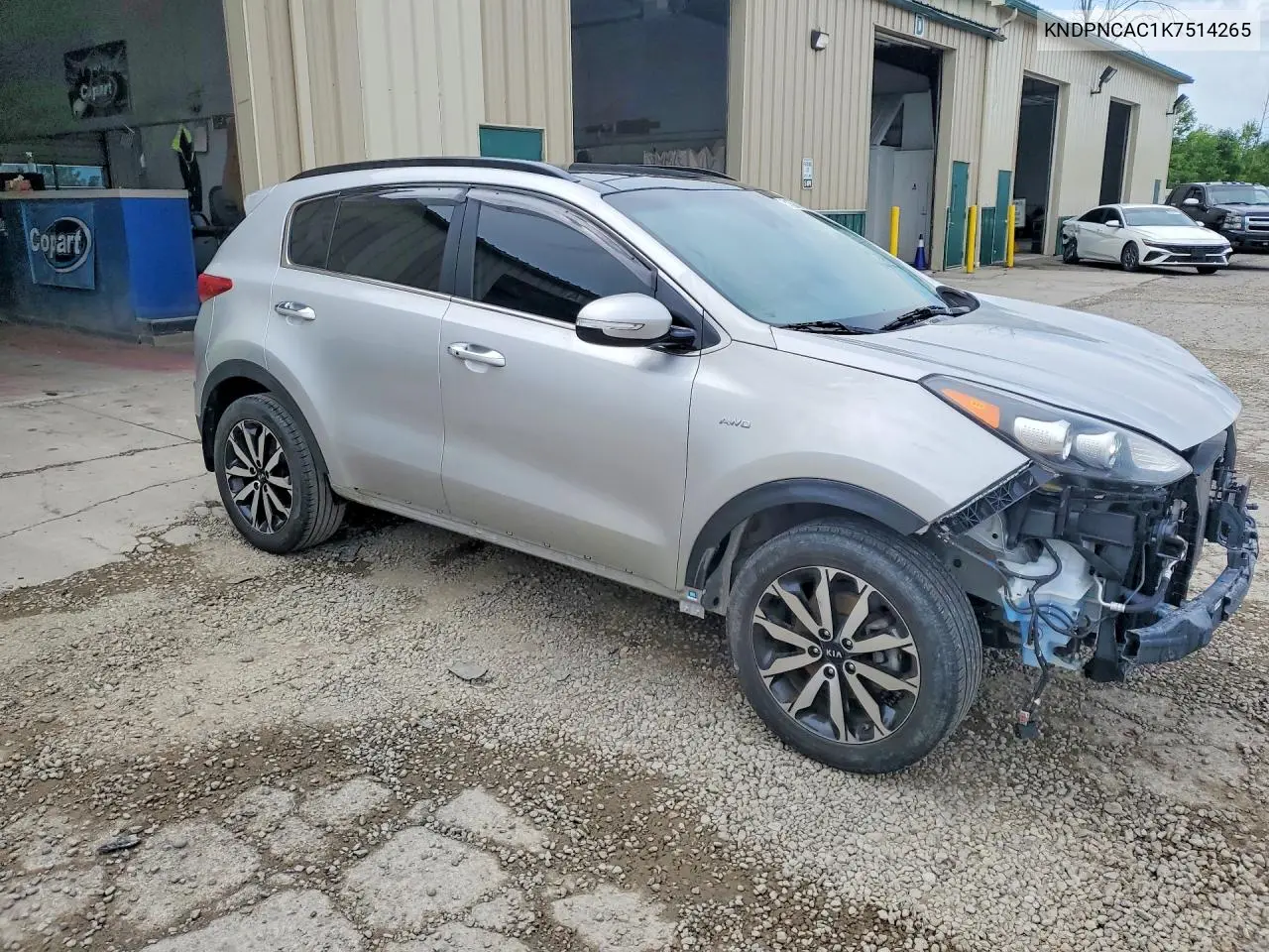 2019 Kia Sportage Ex VIN: KNDPNCAC1K7514265 Lot: 61379736
