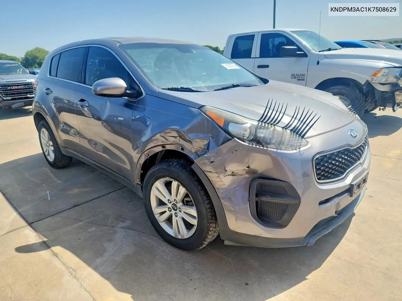 2019 Kia Sportage Lx VIN: KNDPM3AC1K7508629 Lot: 61587706