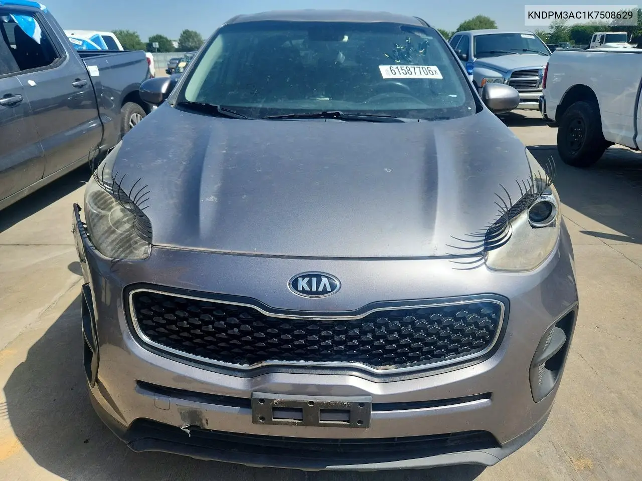 2019 Kia Sportage Lx VIN: KNDPM3AC1K7508629 Lot: 61587706