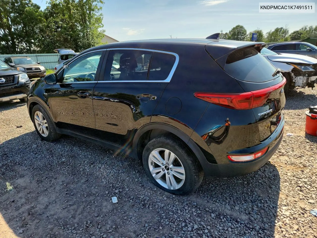 2019 Kia Sportage Lx VIN: KNDPMCAC1K7491511 Lot: 61805226