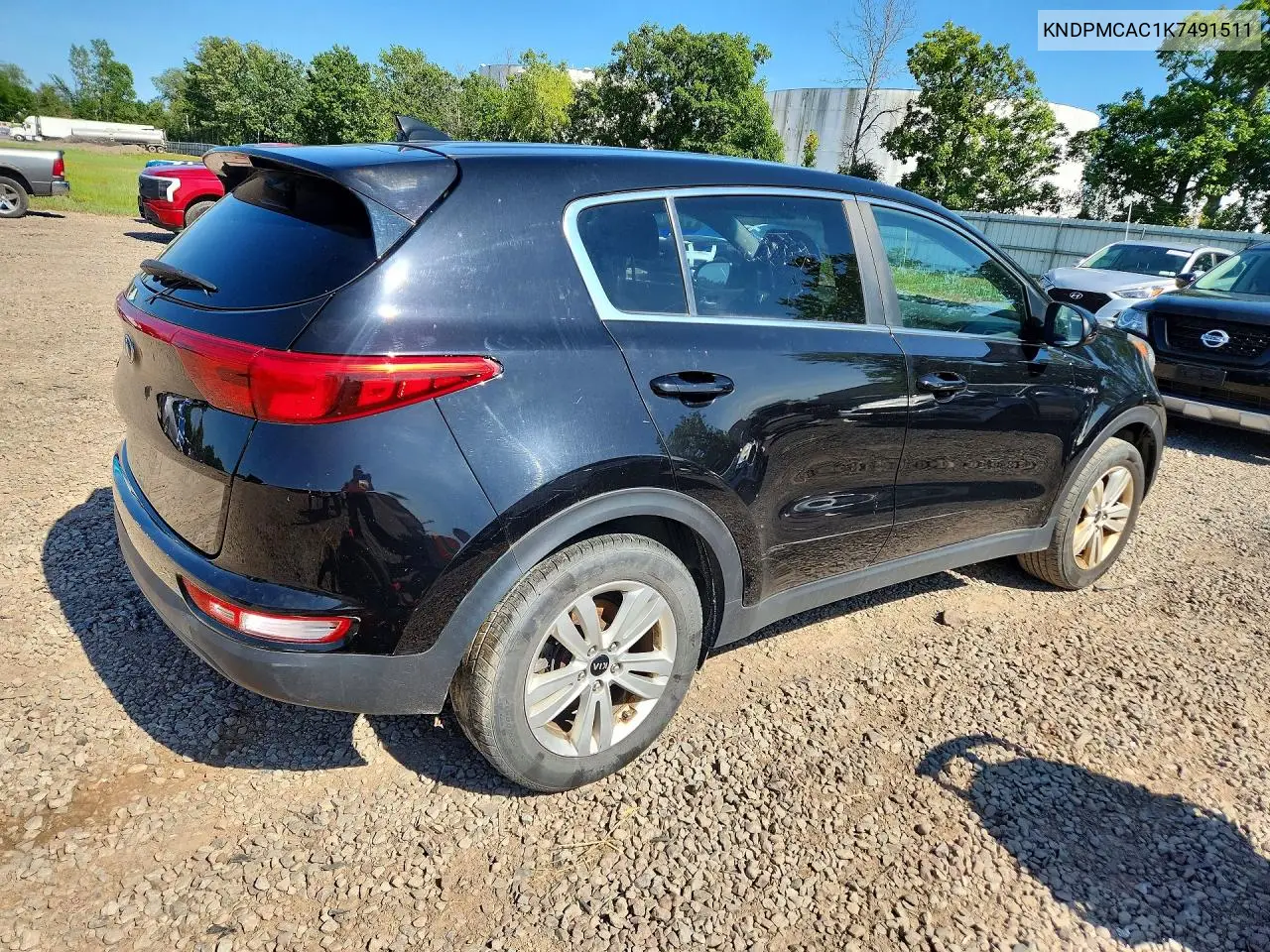 2019 Kia Sportage Lx VIN: KNDPMCAC1K7491511 Lot: 61805226