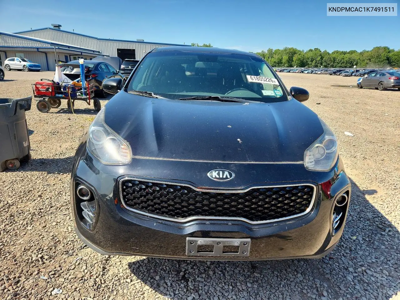 2019 Kia Sportage Lx VIN: KNDPMCAC1K7491511 Lot: 61805226