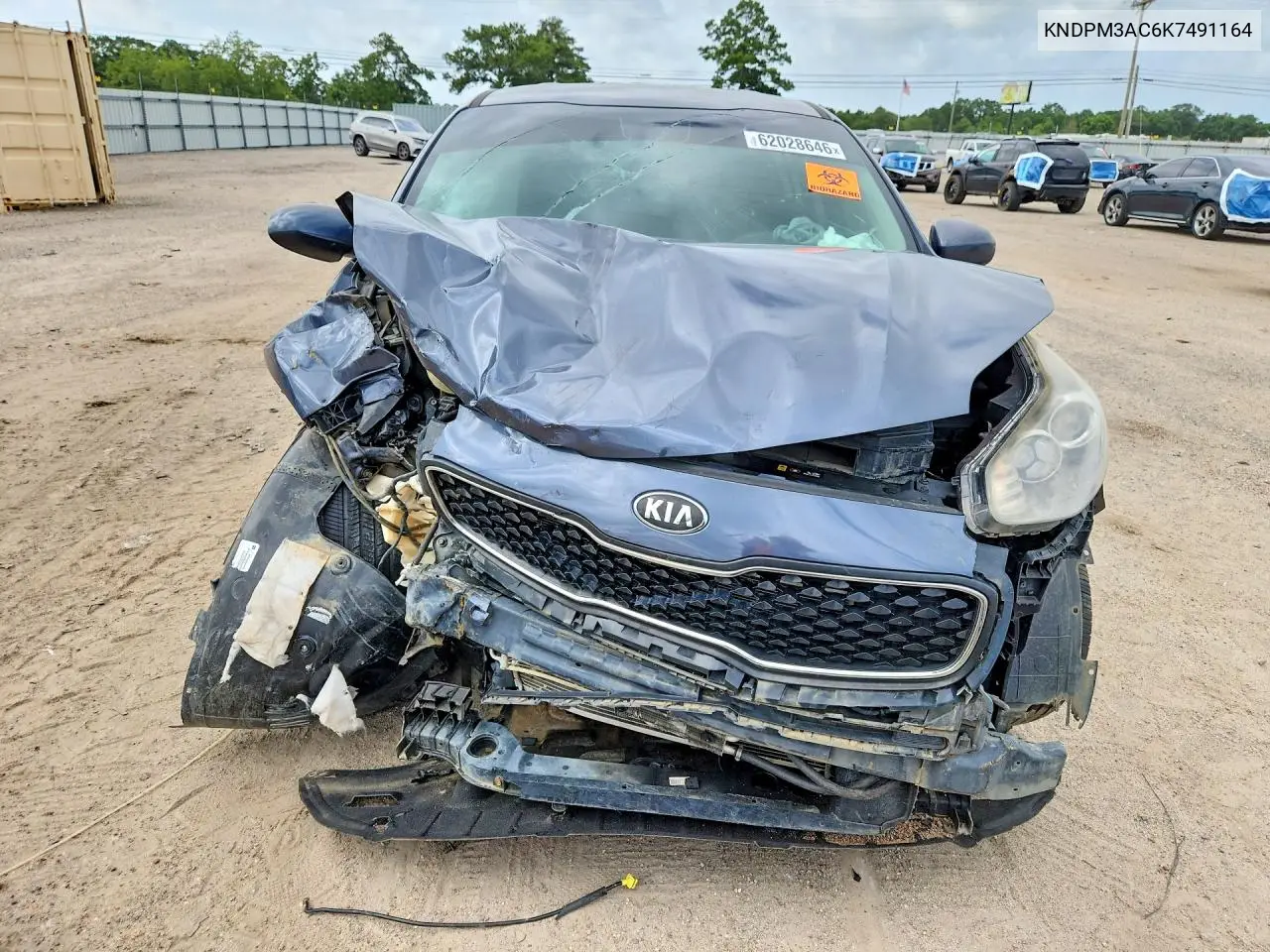 2019 Kia Sportage Lx VIN: KNDPM3AC6K7491164 Lot: 62028646