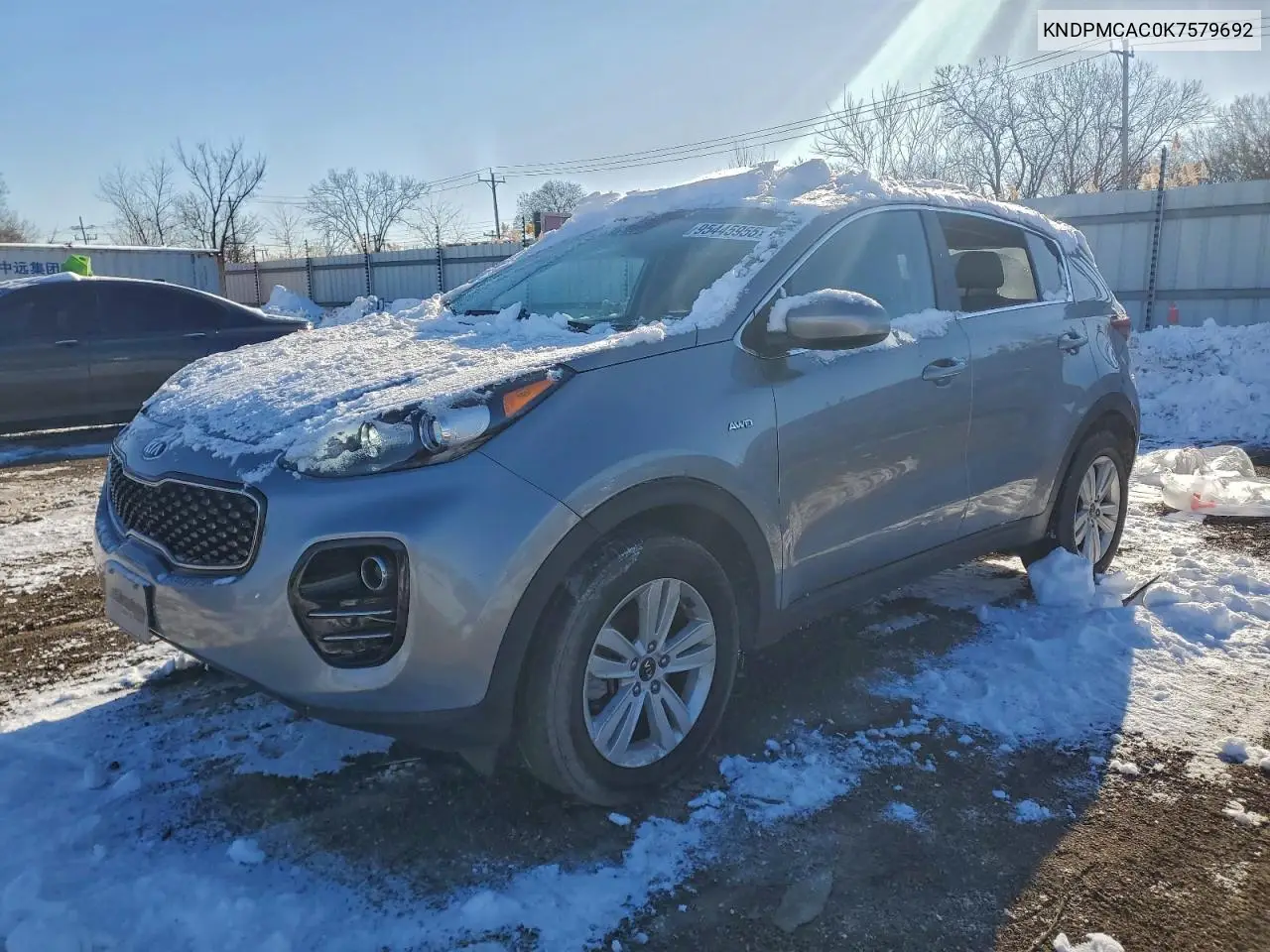KNDPMCAC0K7579692 2019 Kia Sportage Lx