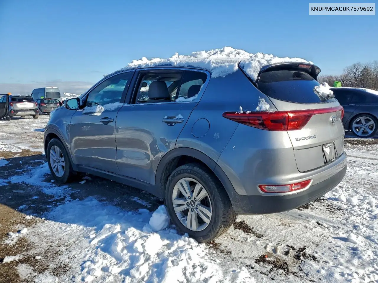KNDPMCAC0K7579692 2019 Kia Sportage Lx