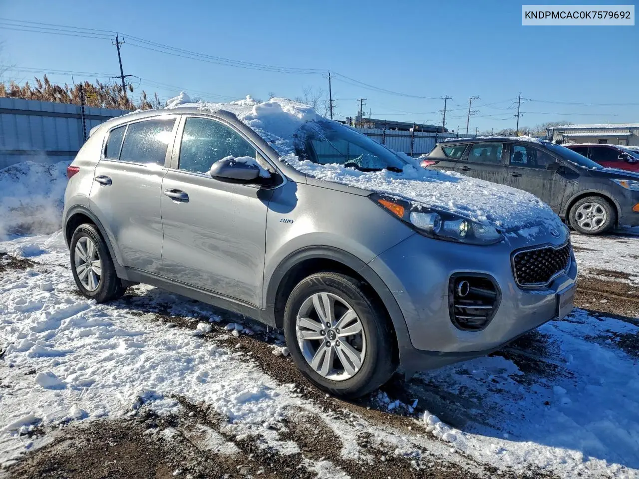 KNDPMCAC0K7579692 2019 Kia Sportage Lx
