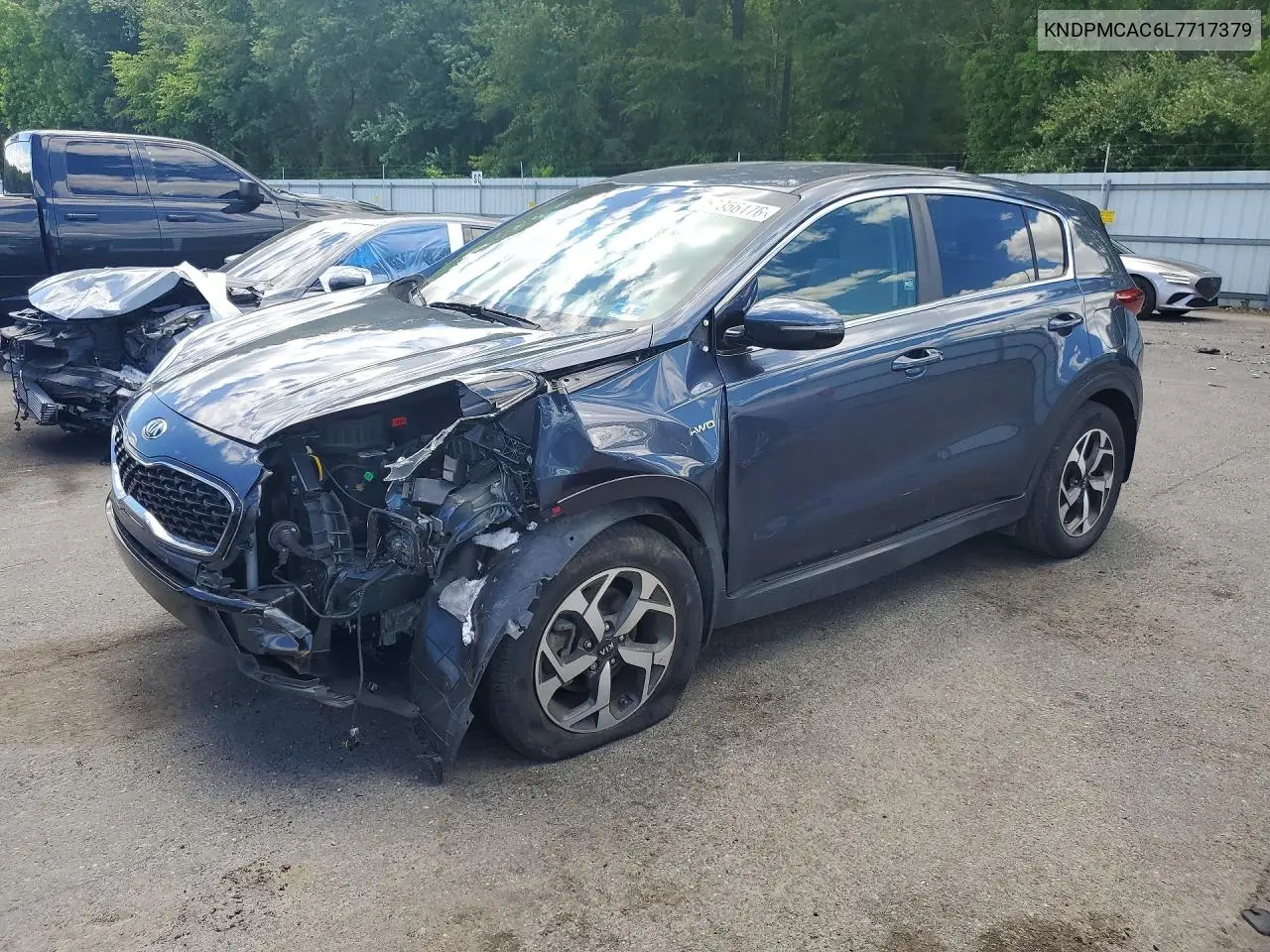 2020 Kia Sportage Lx VIN: KNDPMCAC6L7717379 Lot: 57356176