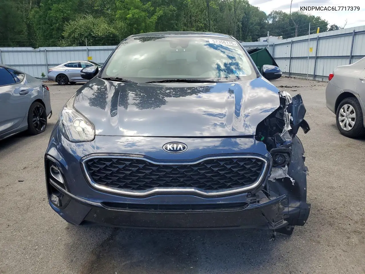 2020 Kia Sportage Lx VIN: KNDPMCAC6L7717379 Lot: 57356176