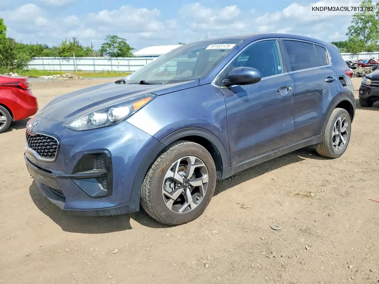 2020 Kia Sportage Lx VIN: KNDPM3AC9L7813782 Lot: 59163126