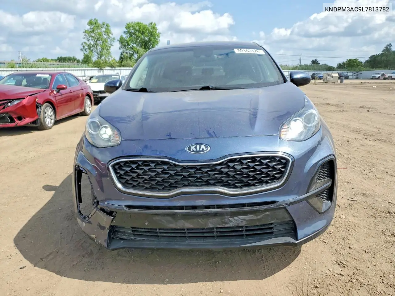 2020 Kia Sportage Lx VIN: KNDPM3AC9L7813782 Lot: 59163126