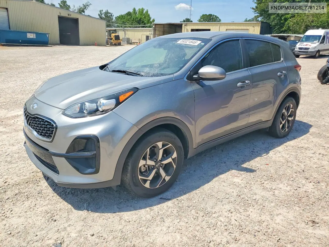 2020 Kia Sportage Lx VIN: KNDPM3AC8L7781214 Lot: 59321846