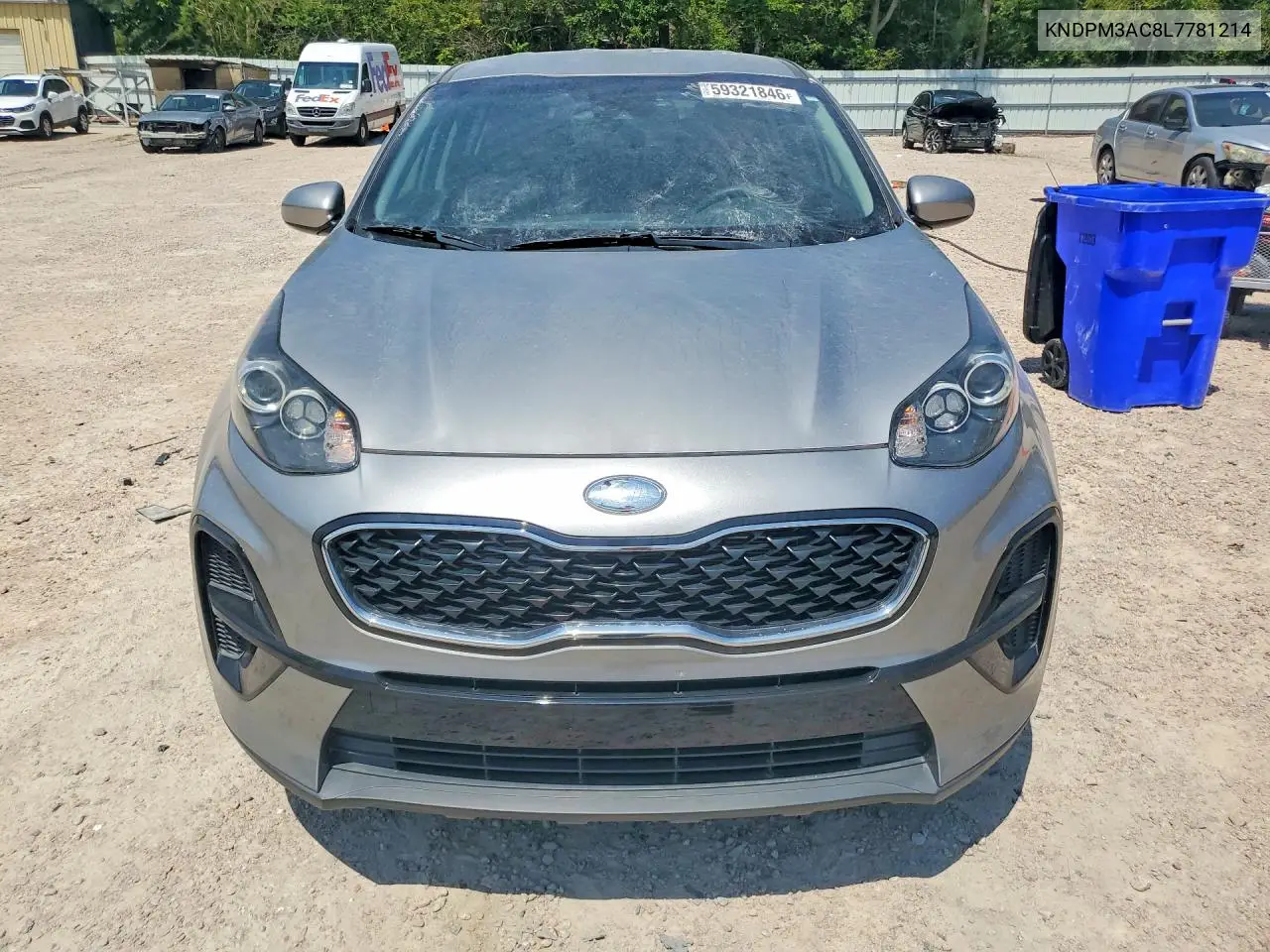 2020 Kia Sportage Lx VIN: KNDPM3AC8L7781214 Lot: 59321846
