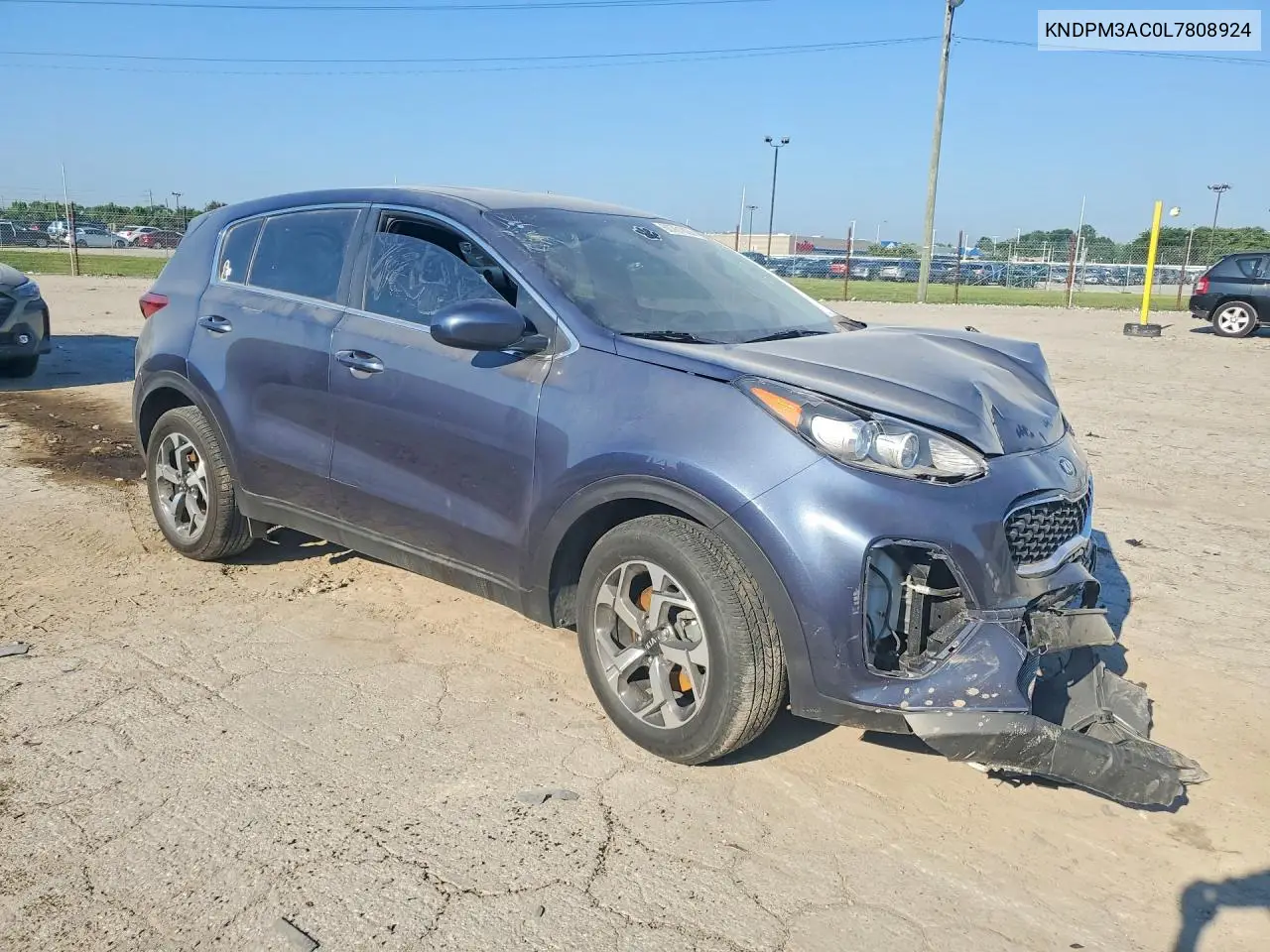 2020 Kia Sportage Lx VIN: KNDPM3AC0L7808924 Lot: 60761826