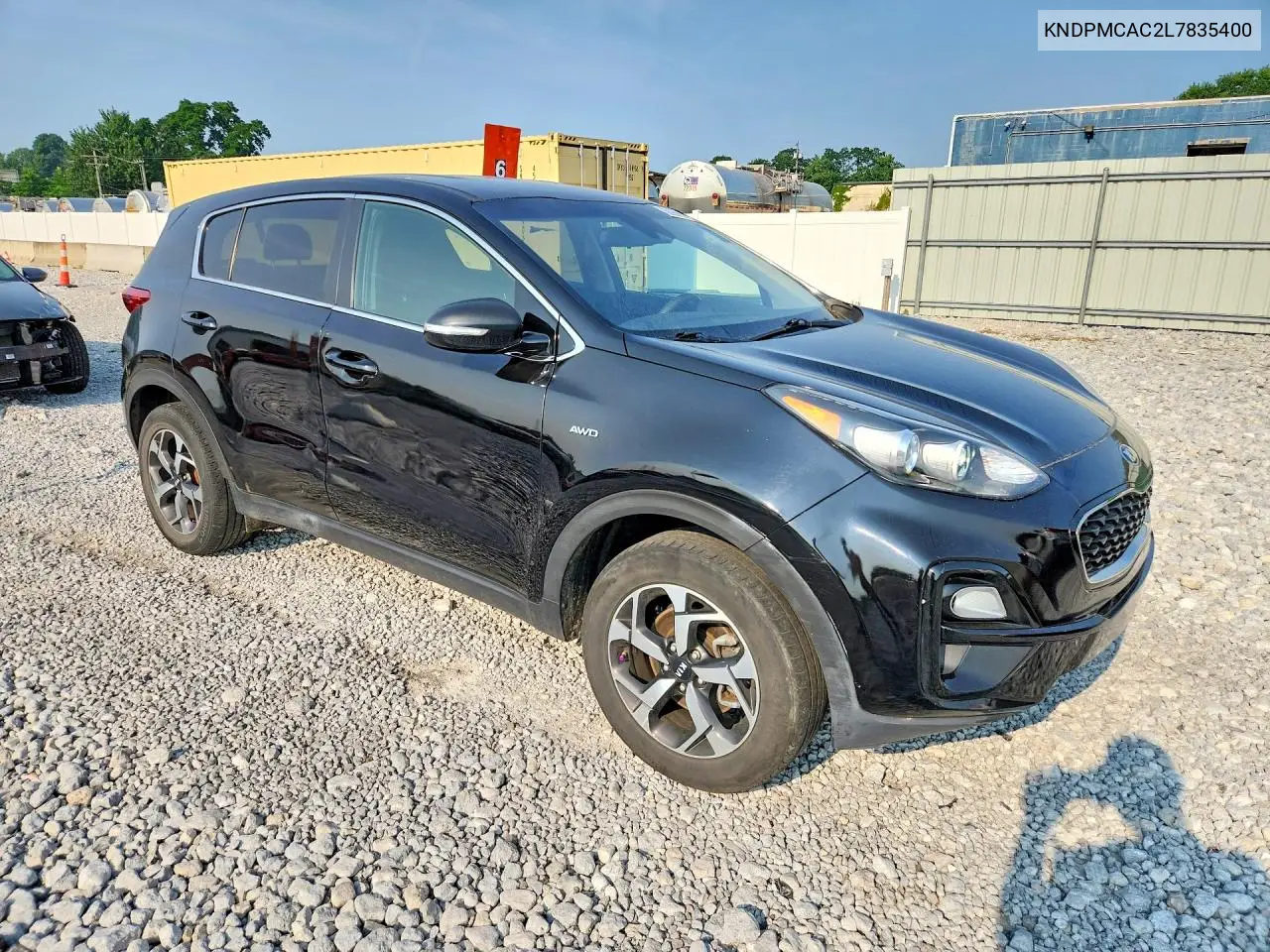 2020 Kia Sportage Lx VIN: KNDPMCAC2L7835400 Lot: 60991896