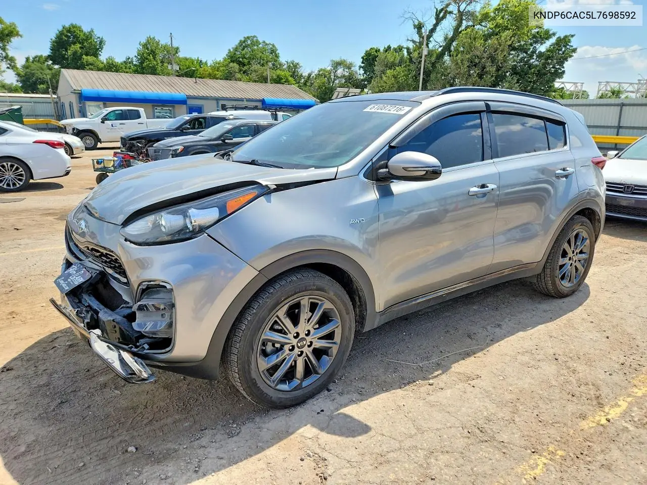 2020 Kia Sportage S VIN: KNDP6CAC5L7698592 Lot: 61087216