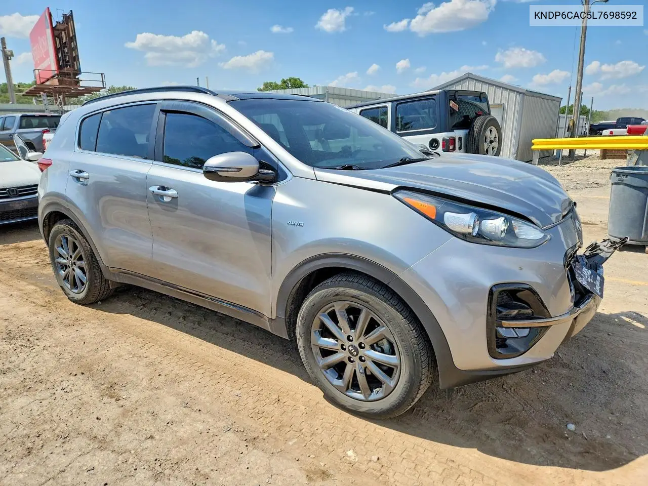 2020 Kia Sportage S VIN: KNDP6CAC5L7698592 Lot: 61087216
