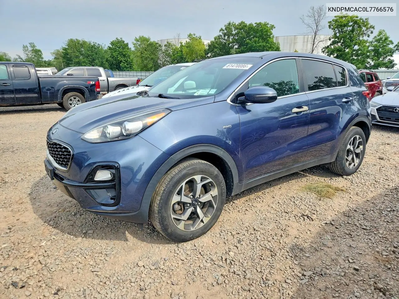 2020 Kia Sportage Lx VIN: KNDPMCAC0L7766576 Lot: 61470086
