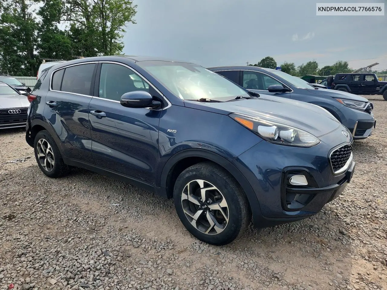 2020 Kia Sportage Lx VIN: KNDPMCAC0L7766576 Lot: 61470086