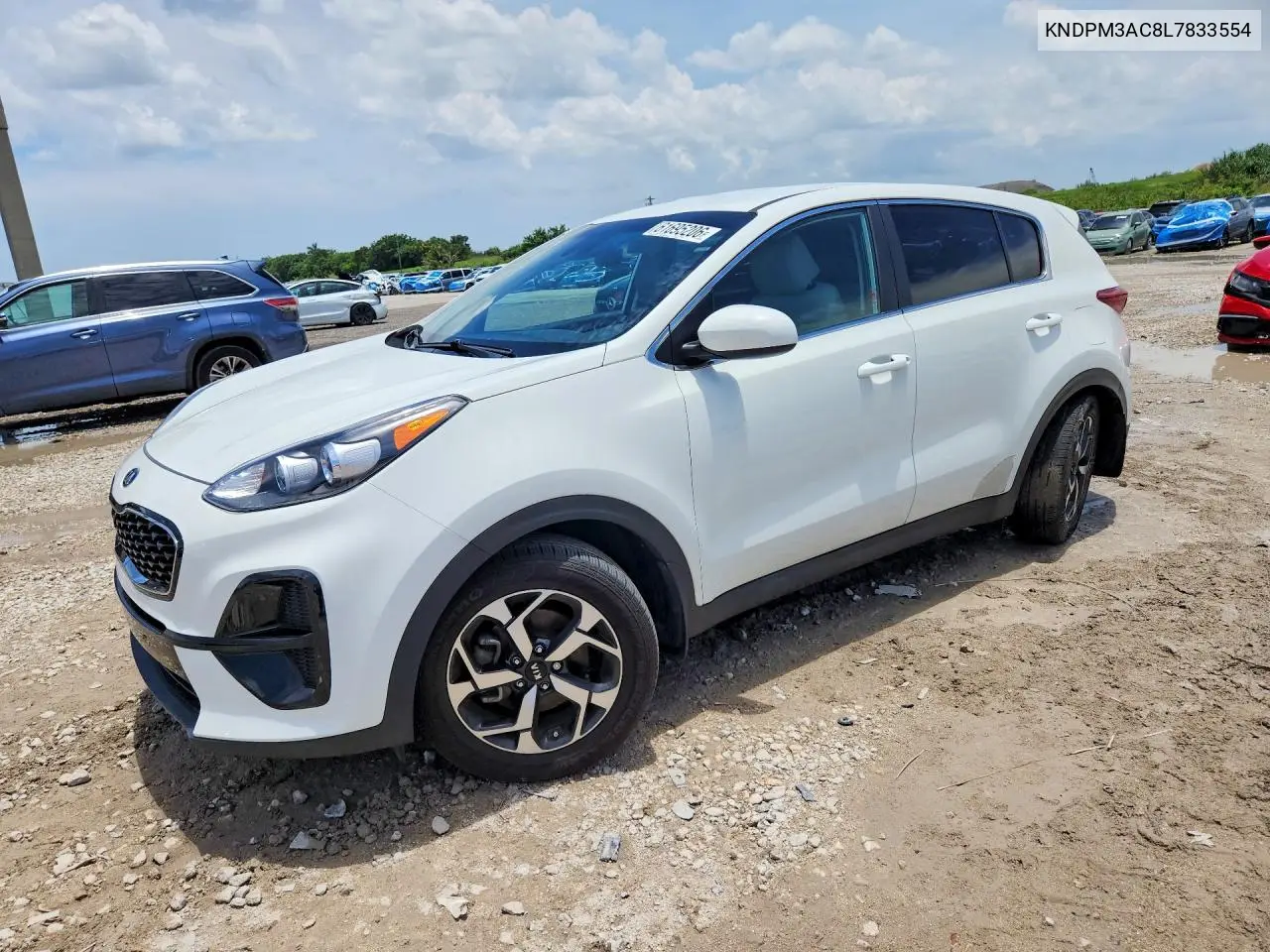 2020 Kia Sportage Lx VIN: KNDPM3AC8L7833554 Lot: 61695206