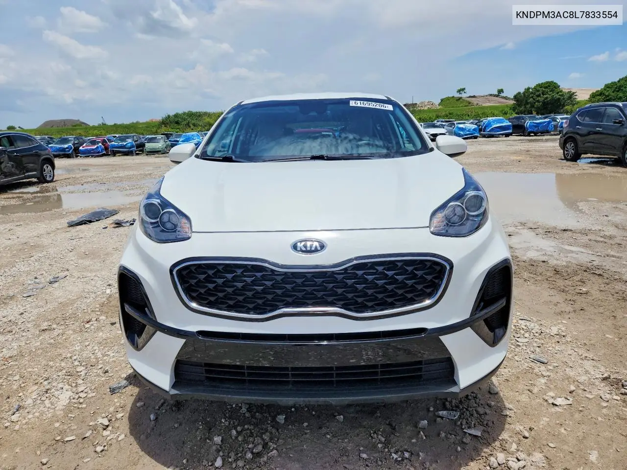 2020 Kia Sportage Lx VIN: KNDPM3AC8L7833554 Lot: 61695206