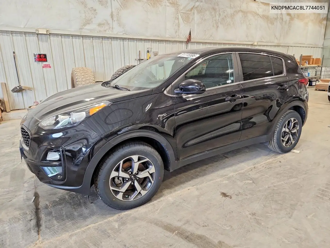 2020 Kia Sportage Lx VIN: KNDPMCAC8L7744051 Lot: 61715586