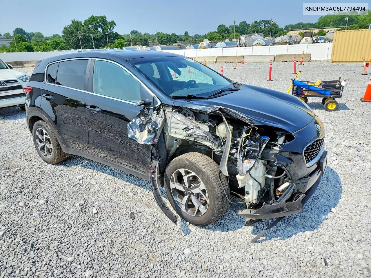 2020 Kia Sportage Lx VIN: KNDPM3AC6L7794494 Lot: 61852516