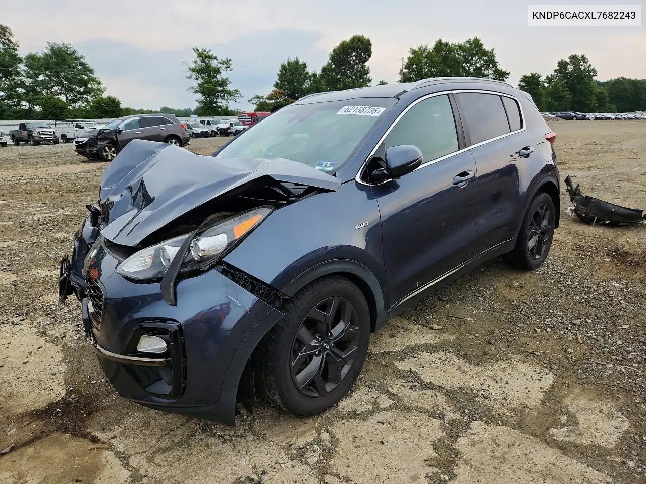 2020 Kia Sportage S VIN: KNDP6CACXL7682243 Lot: 62158736