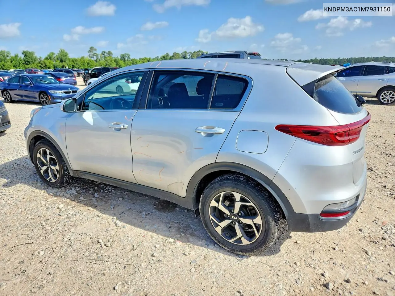 2021 Kia Sportage Lx VIN: KNDPM3AC1M7931150 Lot: 57079826