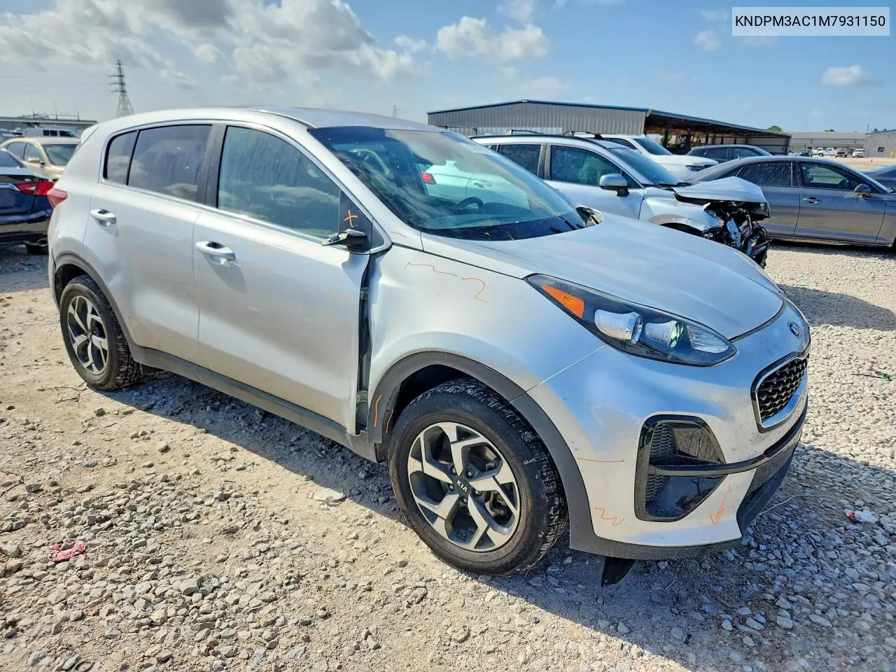 2021 Kia Sportage Lx VIN: KNDPM3AC1M7931150 Lot: 57079826
