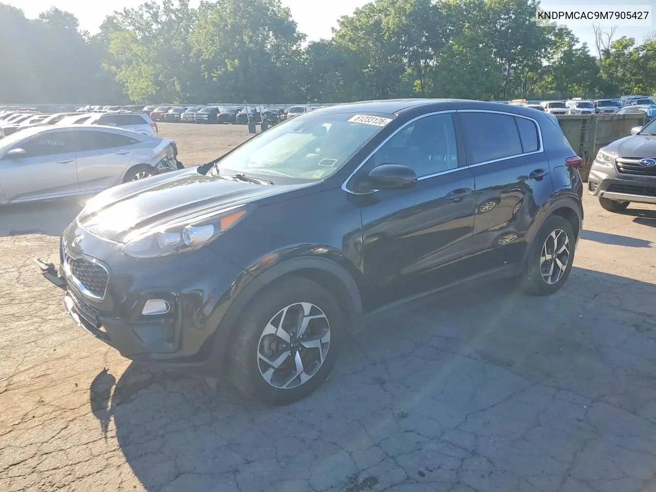 2021 Kia Sportage Lx VIN: KNDPMCAC9M7905427 Lot: 61233126