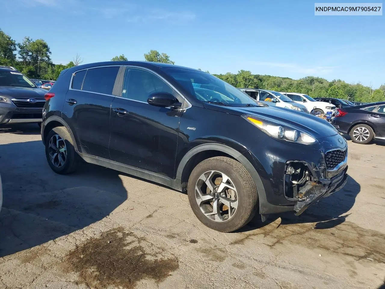 2021 Kia Sportage Lx VIN: KNDPMCAC9M7905427 Lot: 61233126