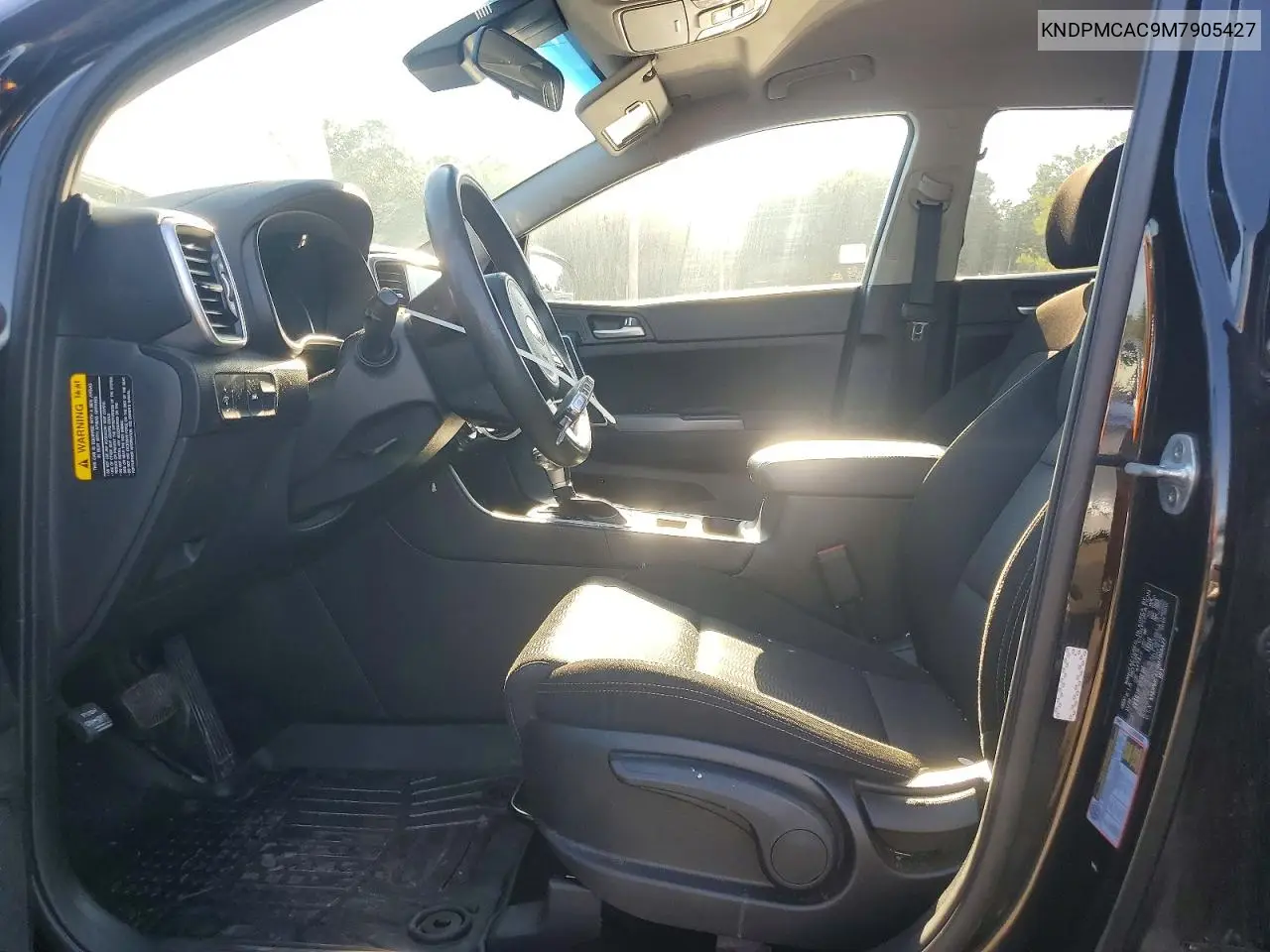2021 Kia Sportage Lx VIN: KNDPMCAC9M7905427 Lot: 61233126