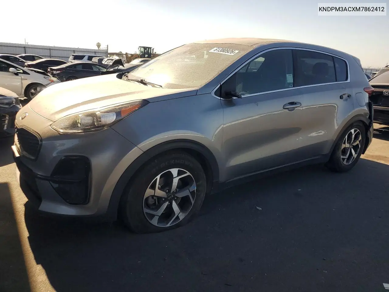 2021 Kia Sportage Lx VIN: KNDPM3ACXM7862412 Lot: 61380926