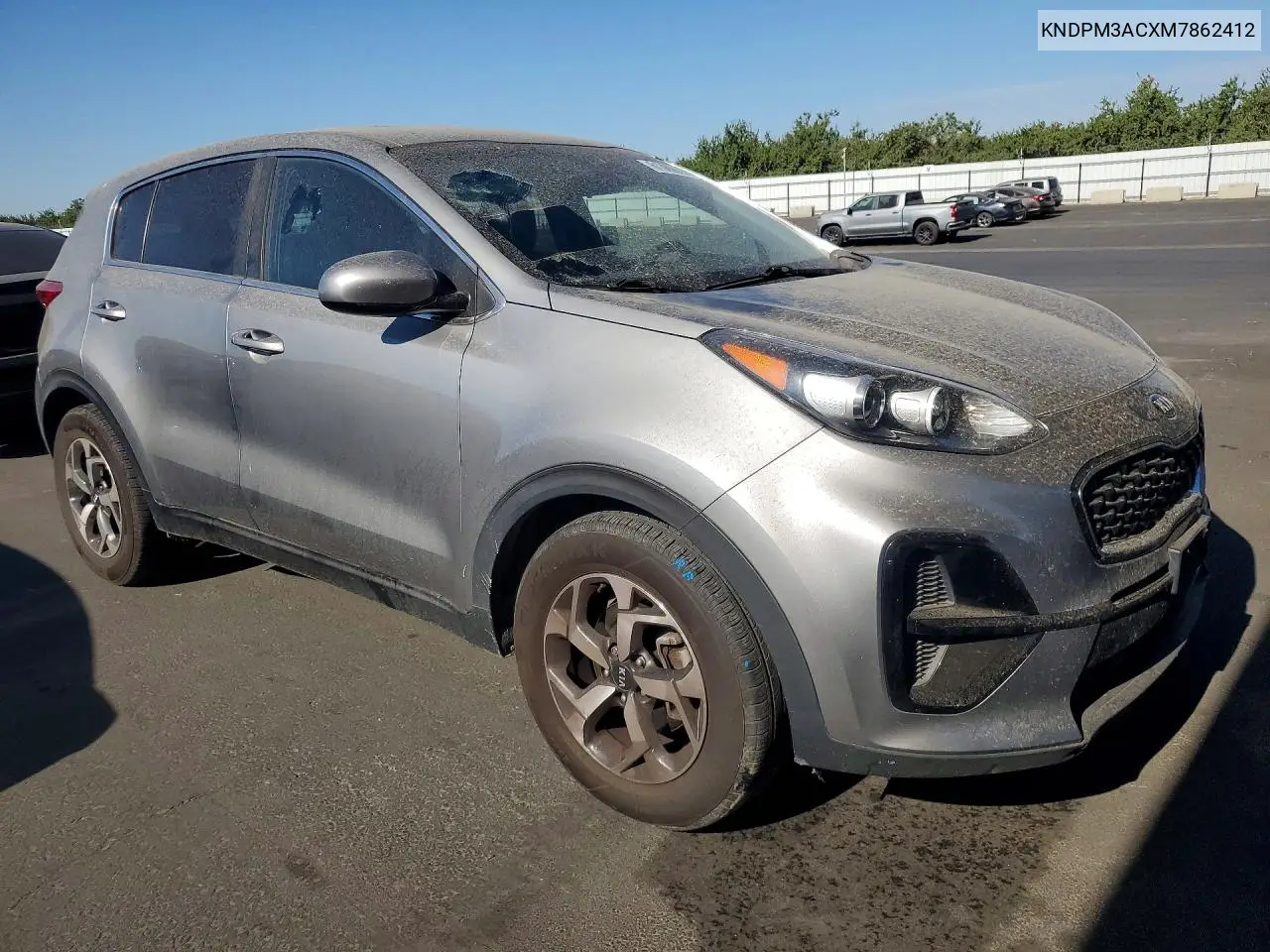 2021 Kia Sportage Lx VIN: KNDPM3ACXM7862412 Lot: 61380926