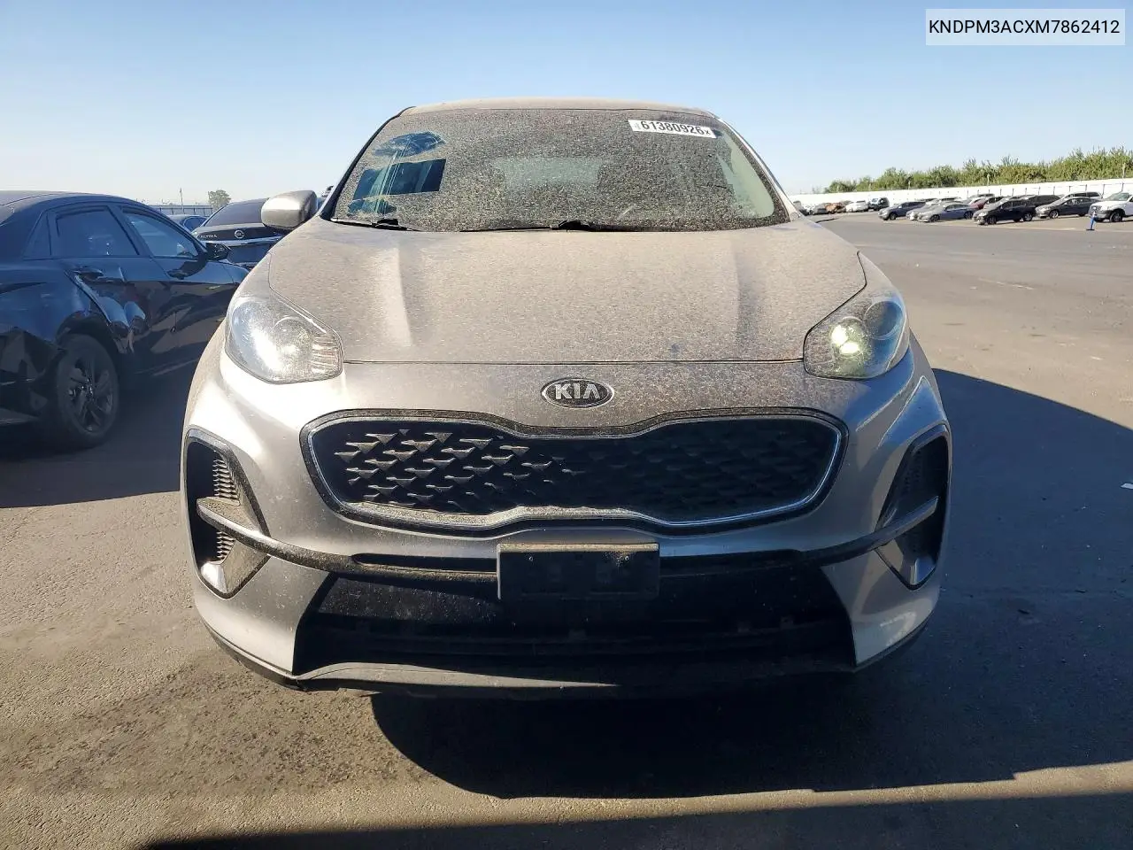 2021 Kia Sportage Lx VIN: KNDPM3ACXM7862412 Lot: 61380926