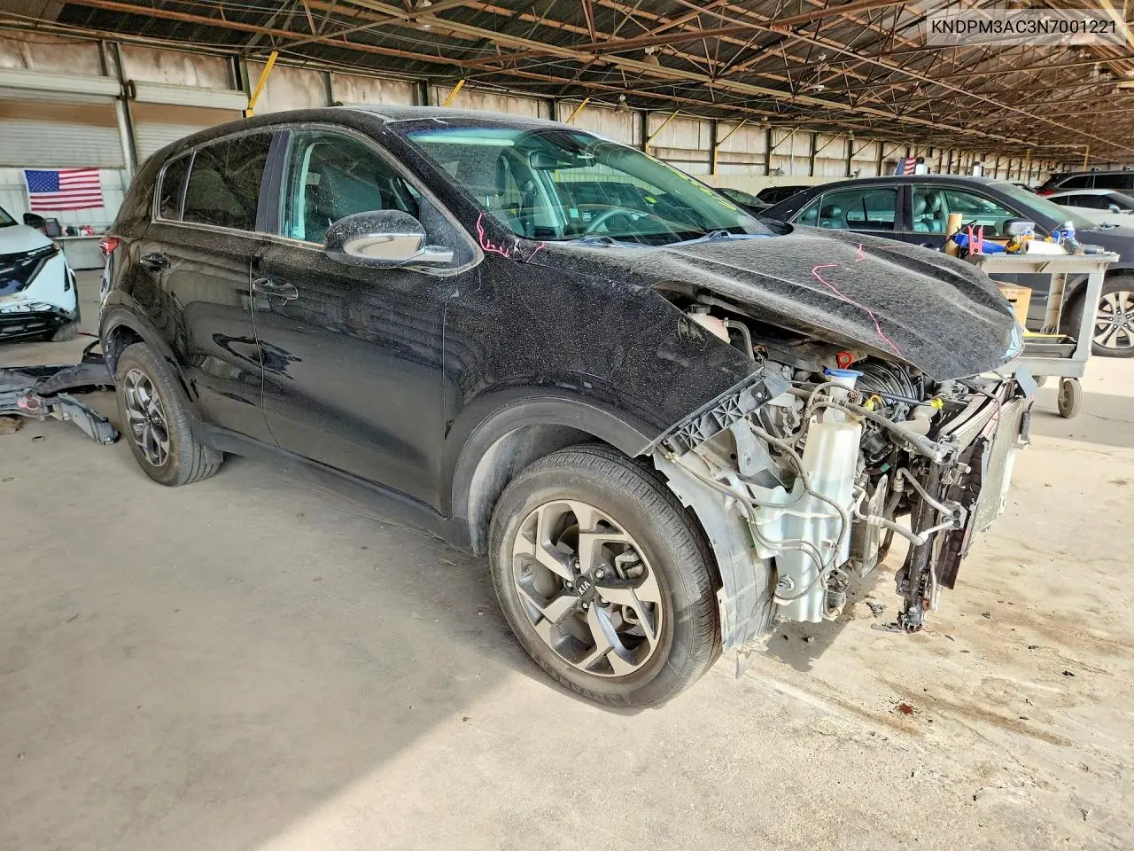 2022 Kia Sportage Lx VIN: KNDPM3AC3N7001221 Lot: 61939056