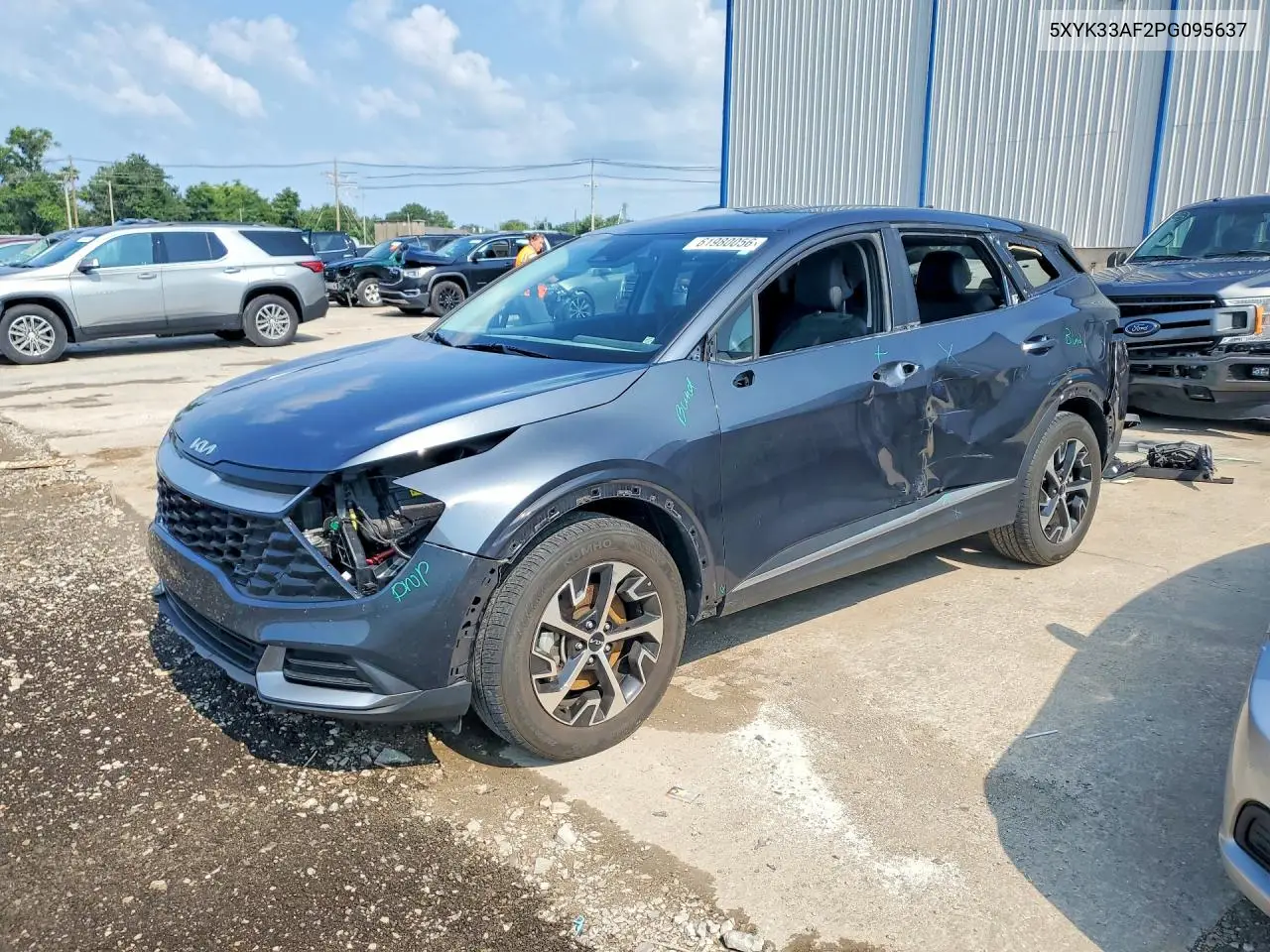 2023 Kia Sportage Ex VIN: 5XYK33AF2PG095637 Lot: 61980056