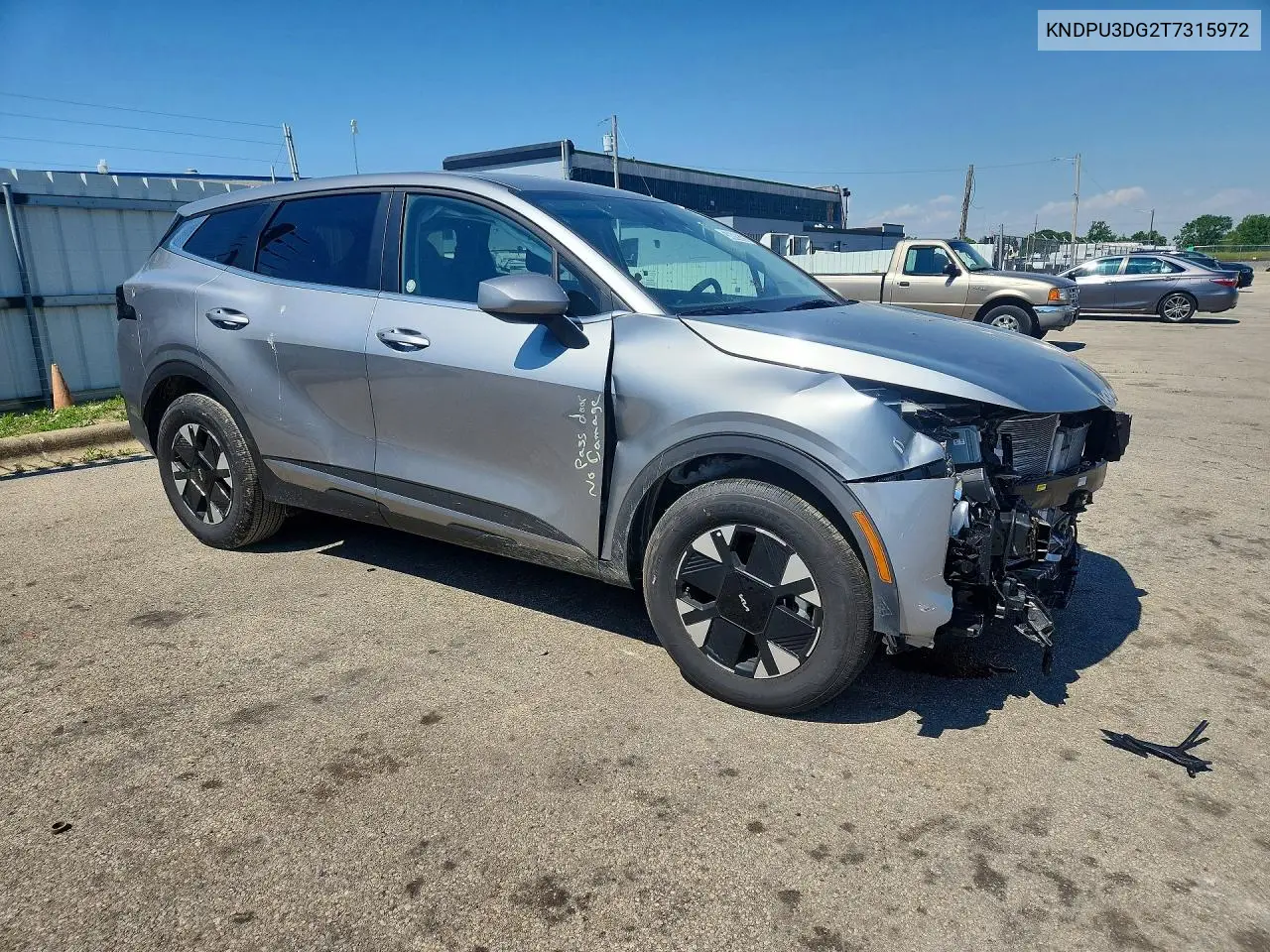 2026 Kia Sportage Lx VIN: KNDPU3DG2T7315972 Lot: 56060626