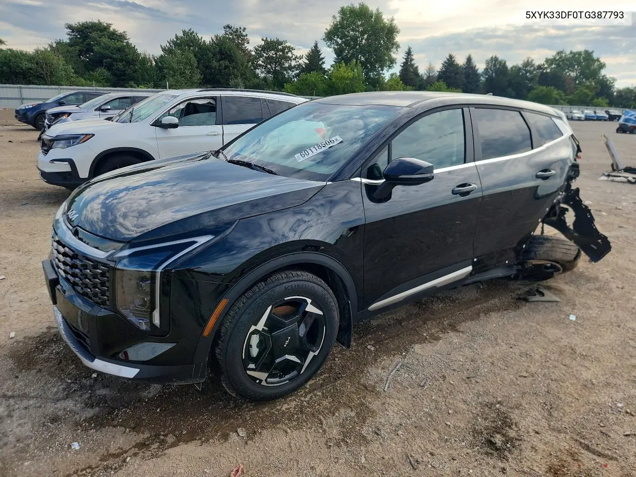 2026 Kia Sportage Ex VIN: 5XYK33DF0TG387793 Lot: 60118506