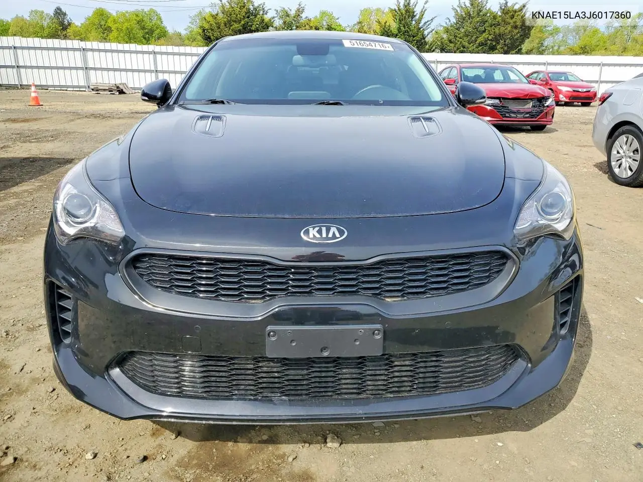 2018 Kia Stinger Base VIN: KNAE15LA3J6017360 Lot: 51654716