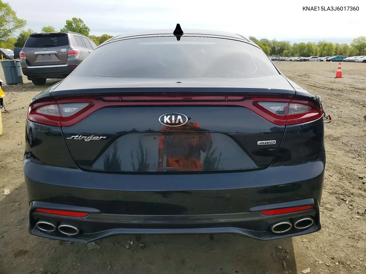 2018 Kia Stinger Base VIN: KNAE15LA3J6017360 Lot: 51654716