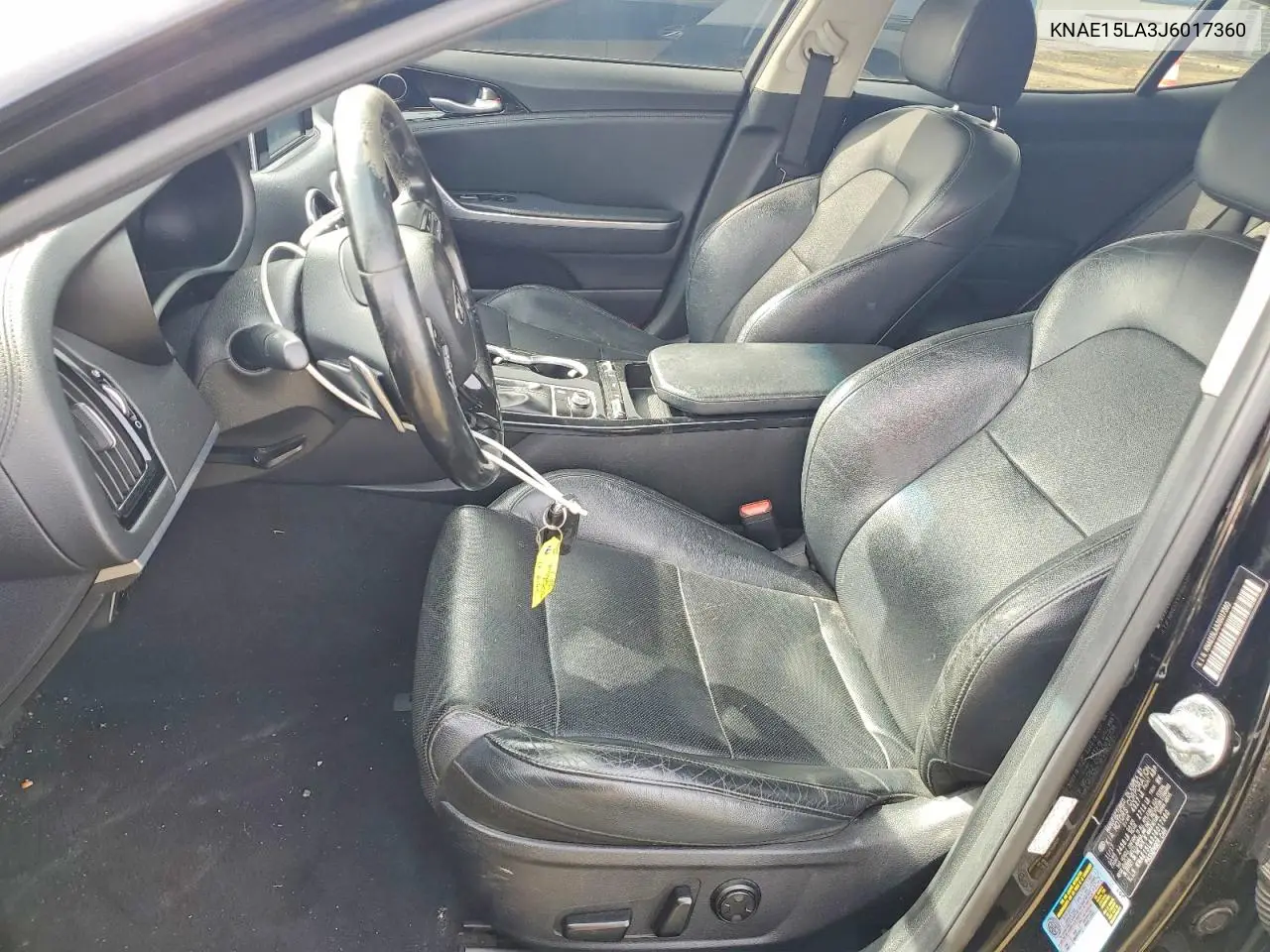 2018 Kia Stinger Base VIN: KNAE15LA3J6017360 Lot: 51654716