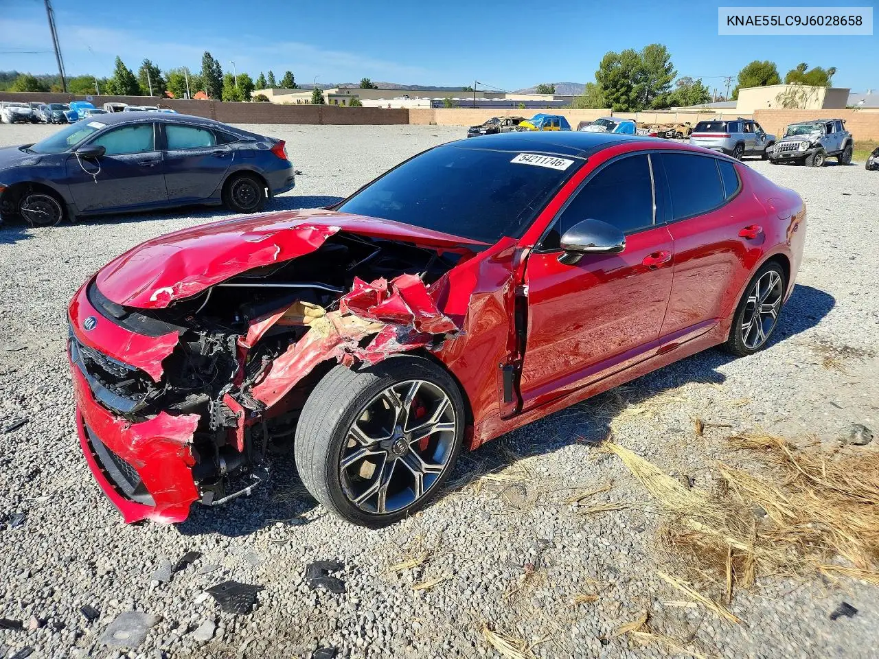 2018 Kia Stinger Gt2 VIN: KNAE55LC9J6028658 Lot: 54211746