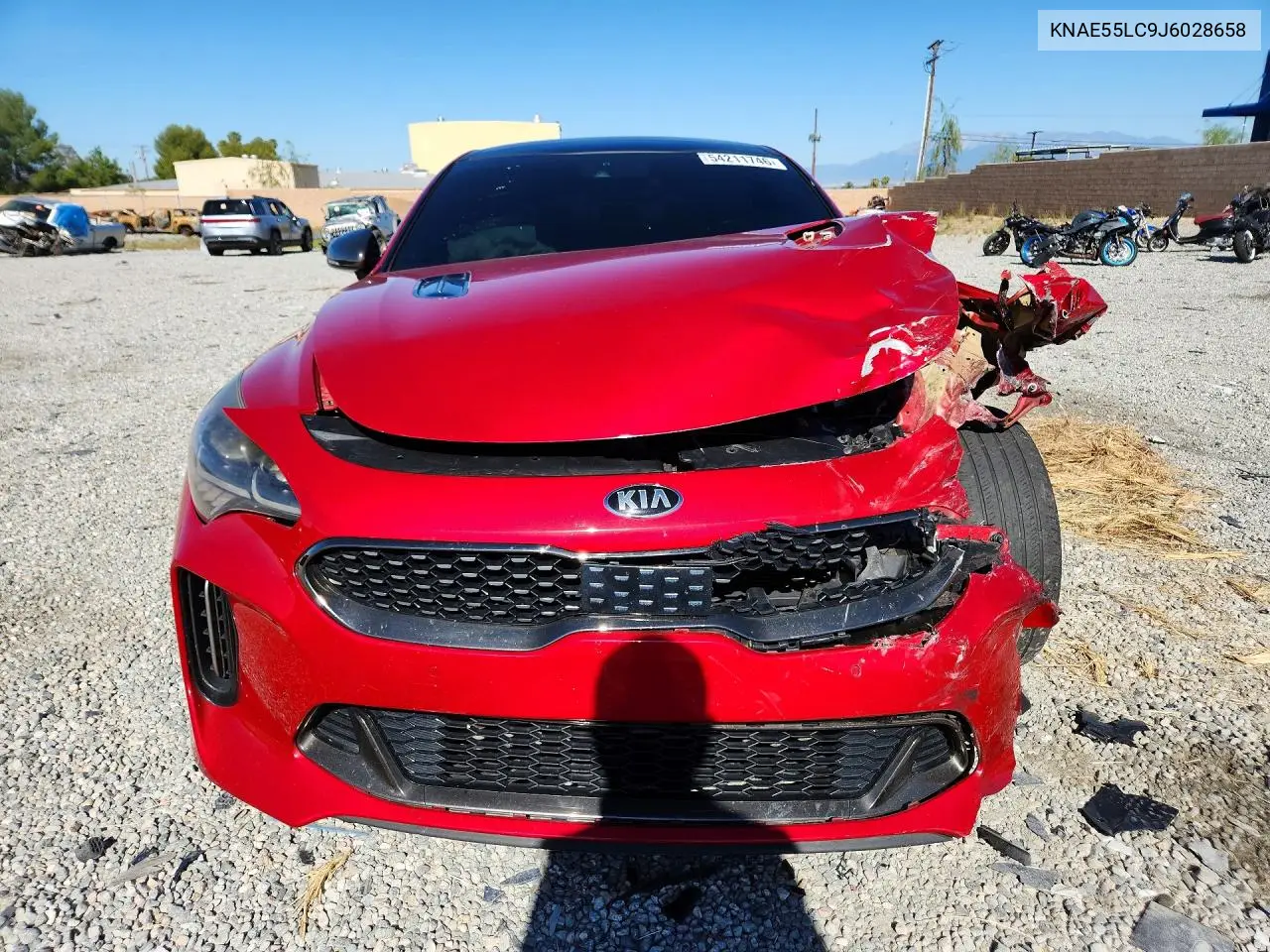 2018 Kia Stinger Gt2 VIN: KNAE55LC9J6028658 Lot: 54211746