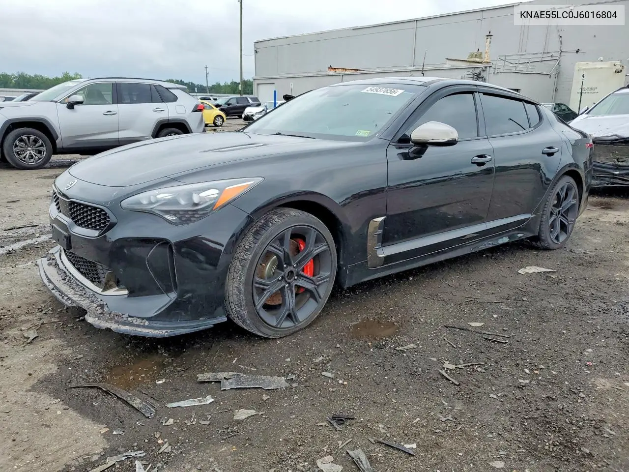 2018 Kia Stinger Gt2 VIN: KNAE55LC0J6016804 Lot: 54937656