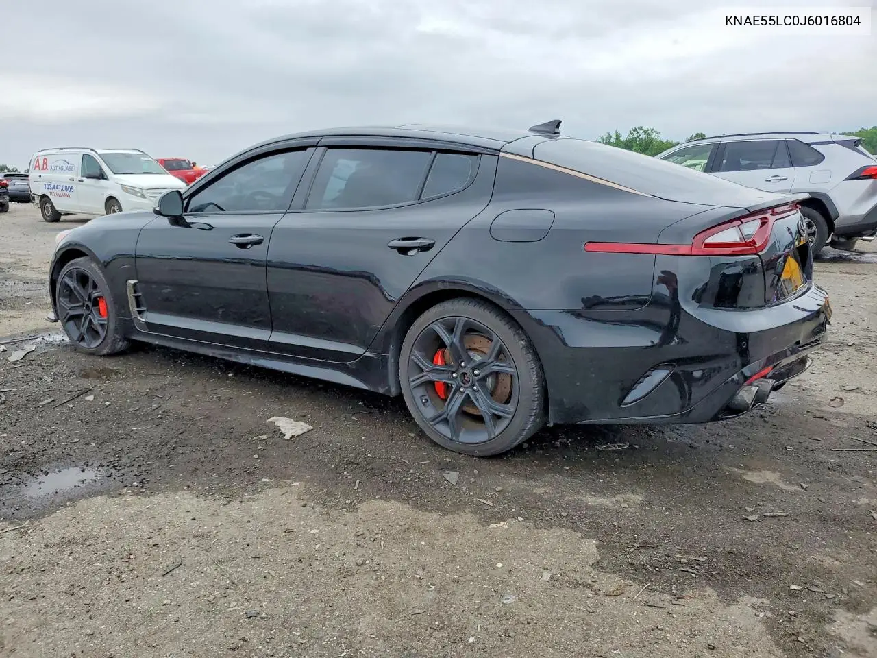 2018 Kia Stinger Gt2 VIN: KNAE55LC0J6016804 Lot: 54937656